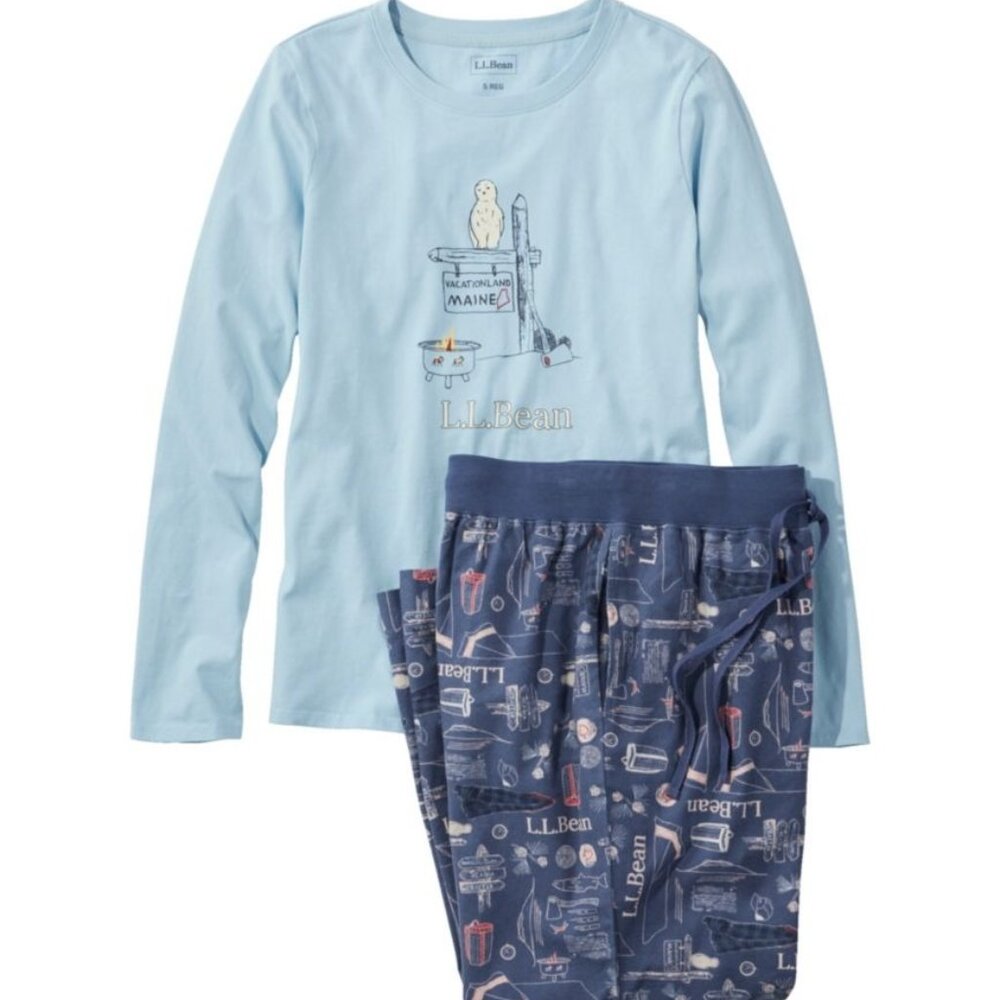 NWOT - Women's L.L.Bean Camp PJ Set - Size Medium